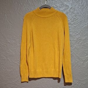 Jeanne Pierre Women's Golden Knit Sweater Size L